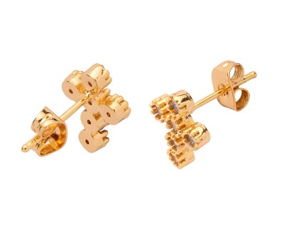 Foto 2 | Aretes Chapa de Oro Unlimited by OB