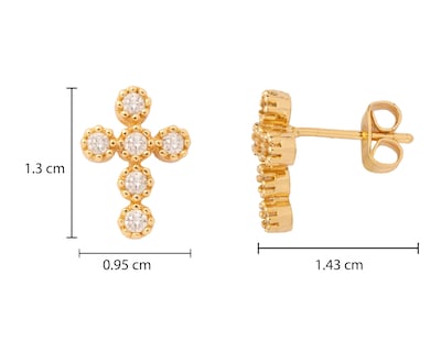 Foto 4 | Aretes Chapa de Oro Unlimited by OB
