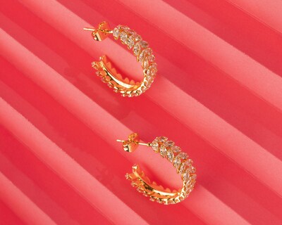 Foto 3 | Aretes de Chapa de Oro Unlimited by OB
