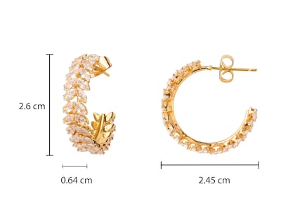 Foto 4 | Aretes de Chapa de Oro Unlimited by OB