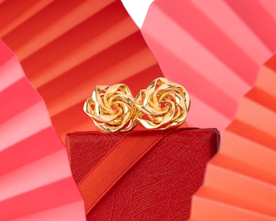 Foto 3 | Aretes de Chapa de Oro Unlimited by OB