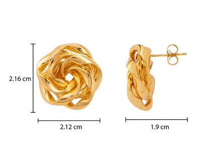 Foto 4 | Aretes de Chapa de Oro Unlimited by OB