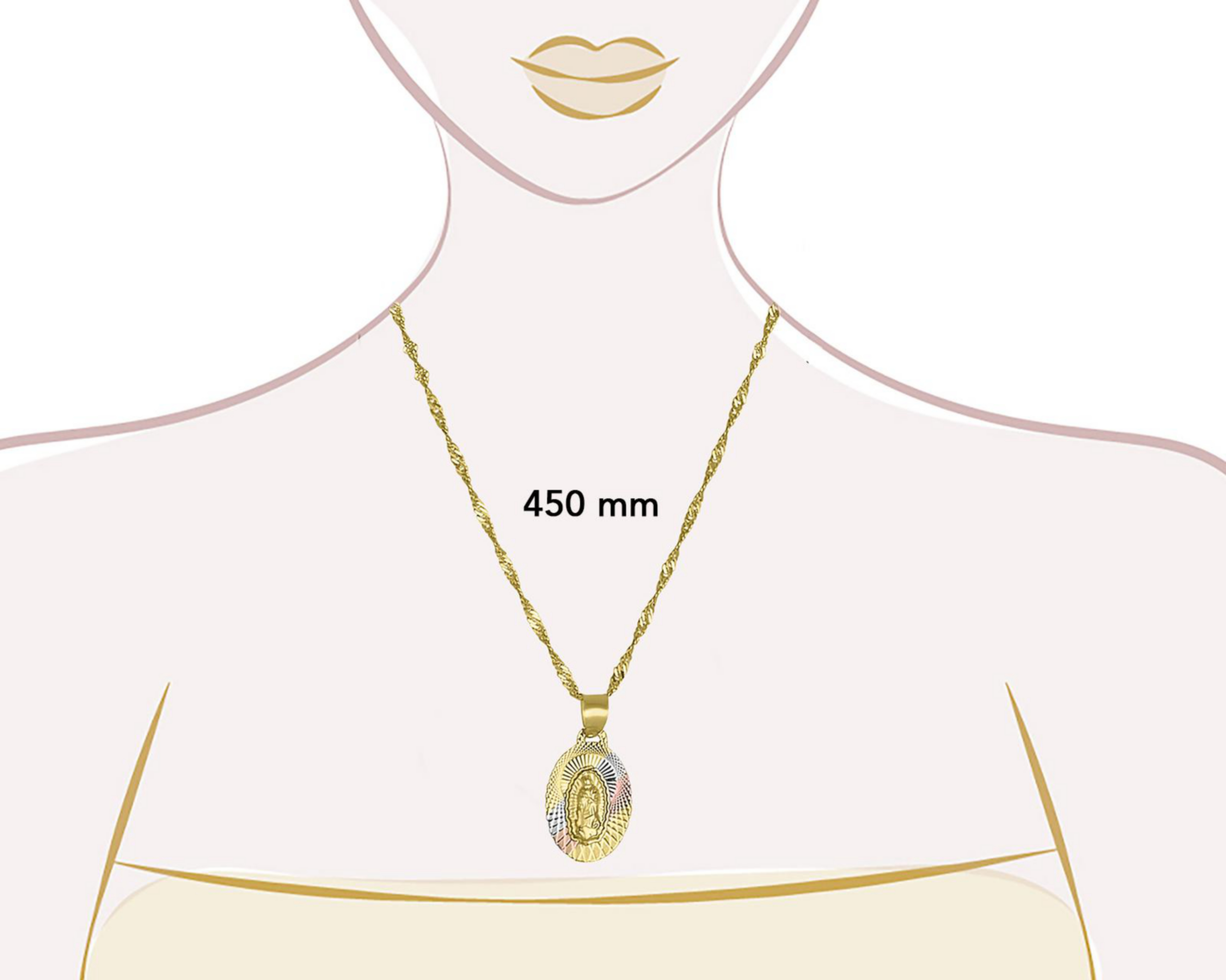 Foto 6 | Collar de Oro 10K Sabelli