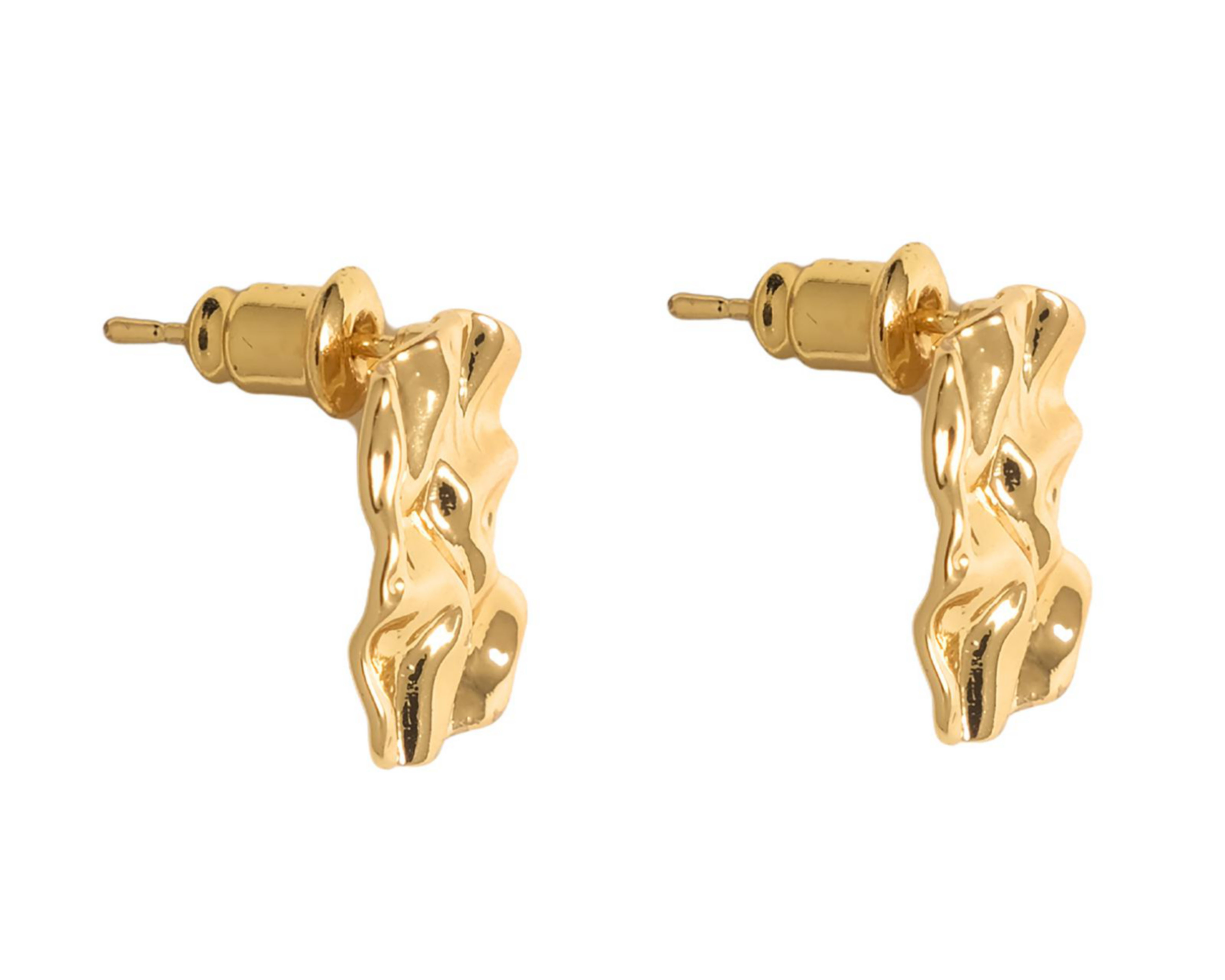 Foto 2 | Aretes Chapa de Oro Girondela