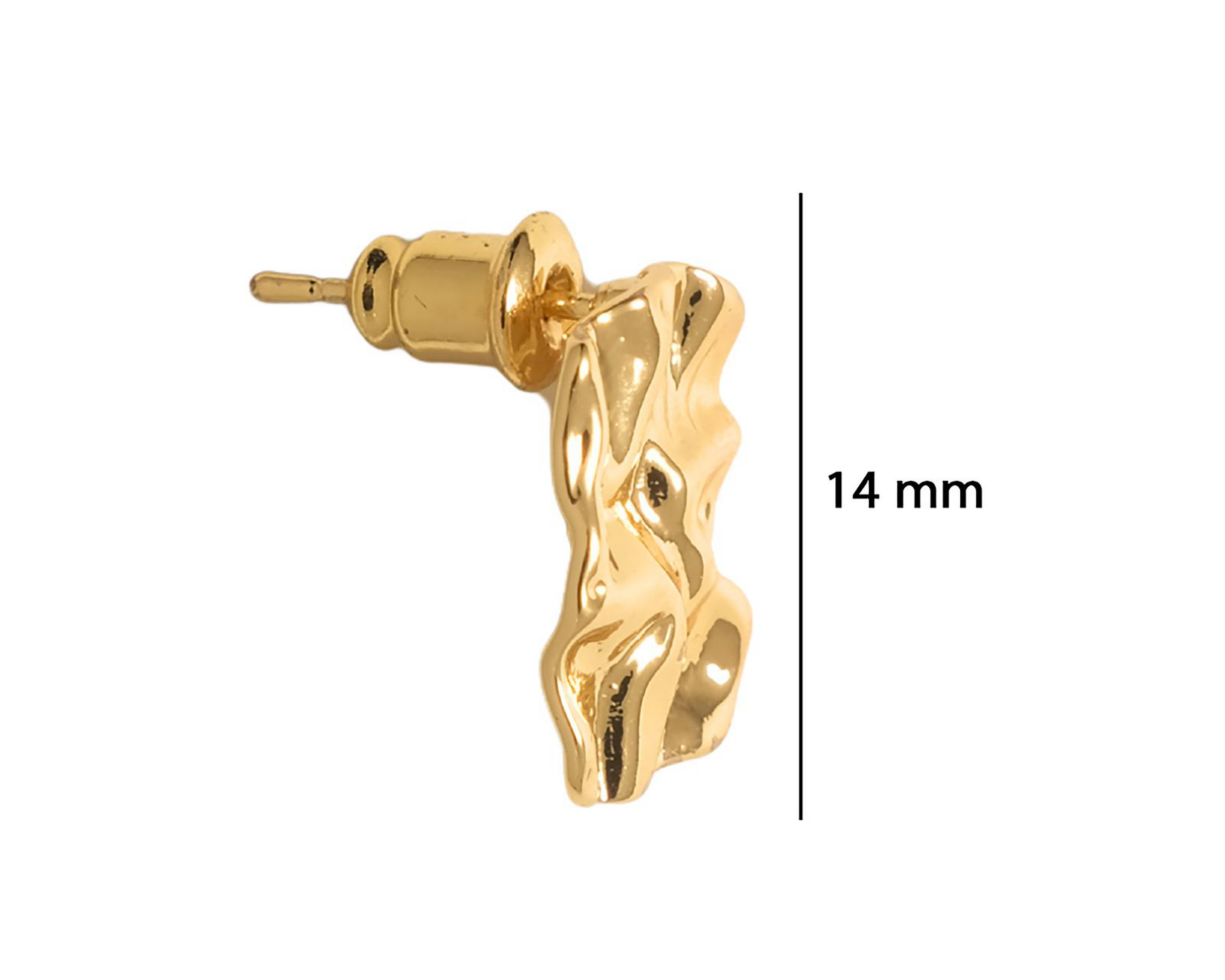 Foto 5 | Aretes Chapa de Oro Girondela