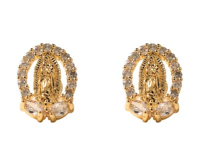 Foto 1 | Aretes Chapa de Oro Girondela