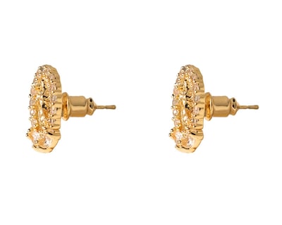 Foto 2 | Aretes Chapa de Oro Girondela