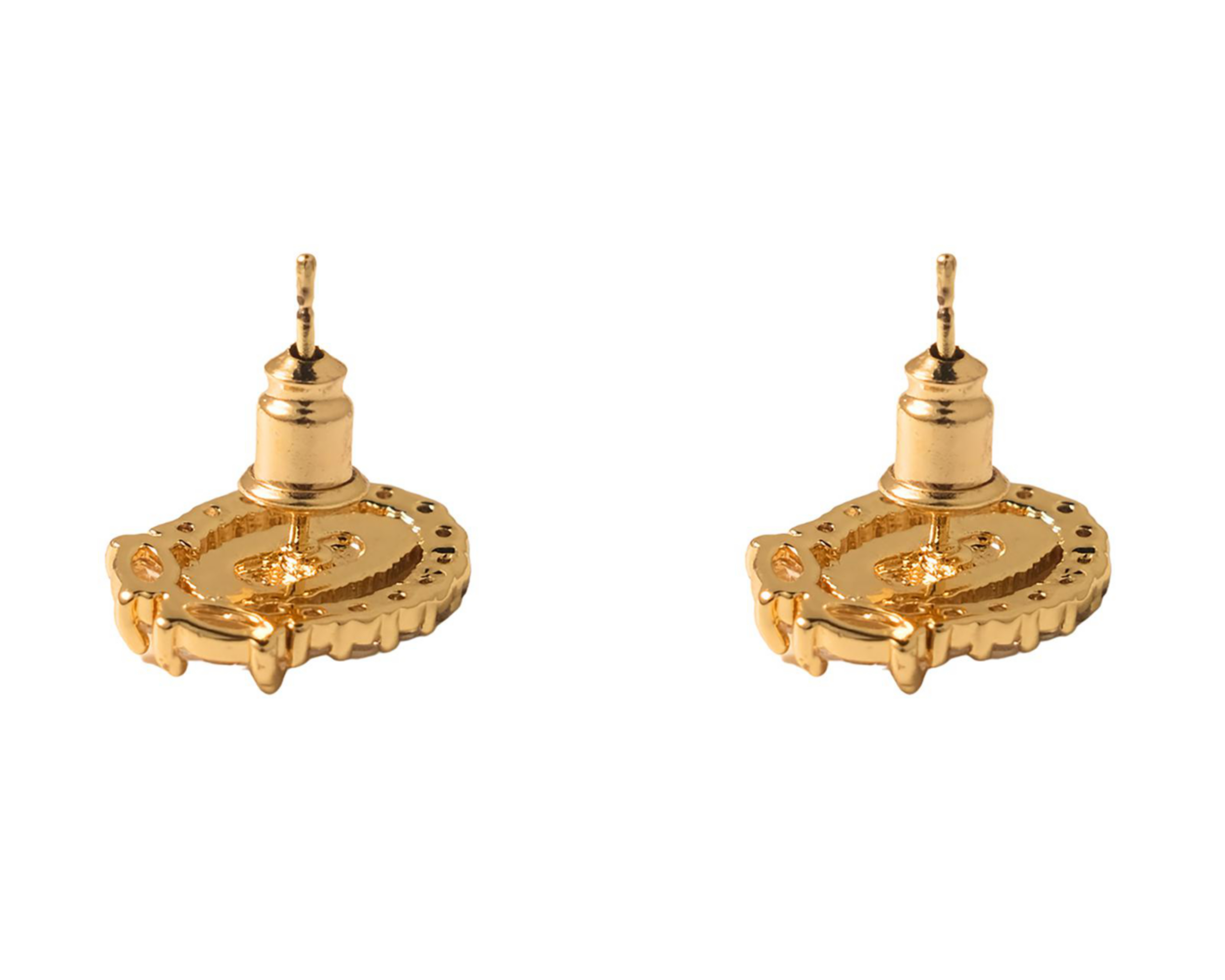 Foto 3 | Aretes Chapa de Oro Girondela