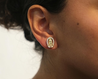 Foto 4 | Aretes Chapa de Oro Girondela