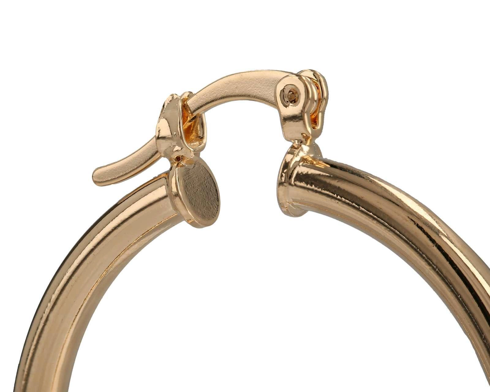 Foto 4 pulgar | Arracadas Chapa de Oro 18K Girondela