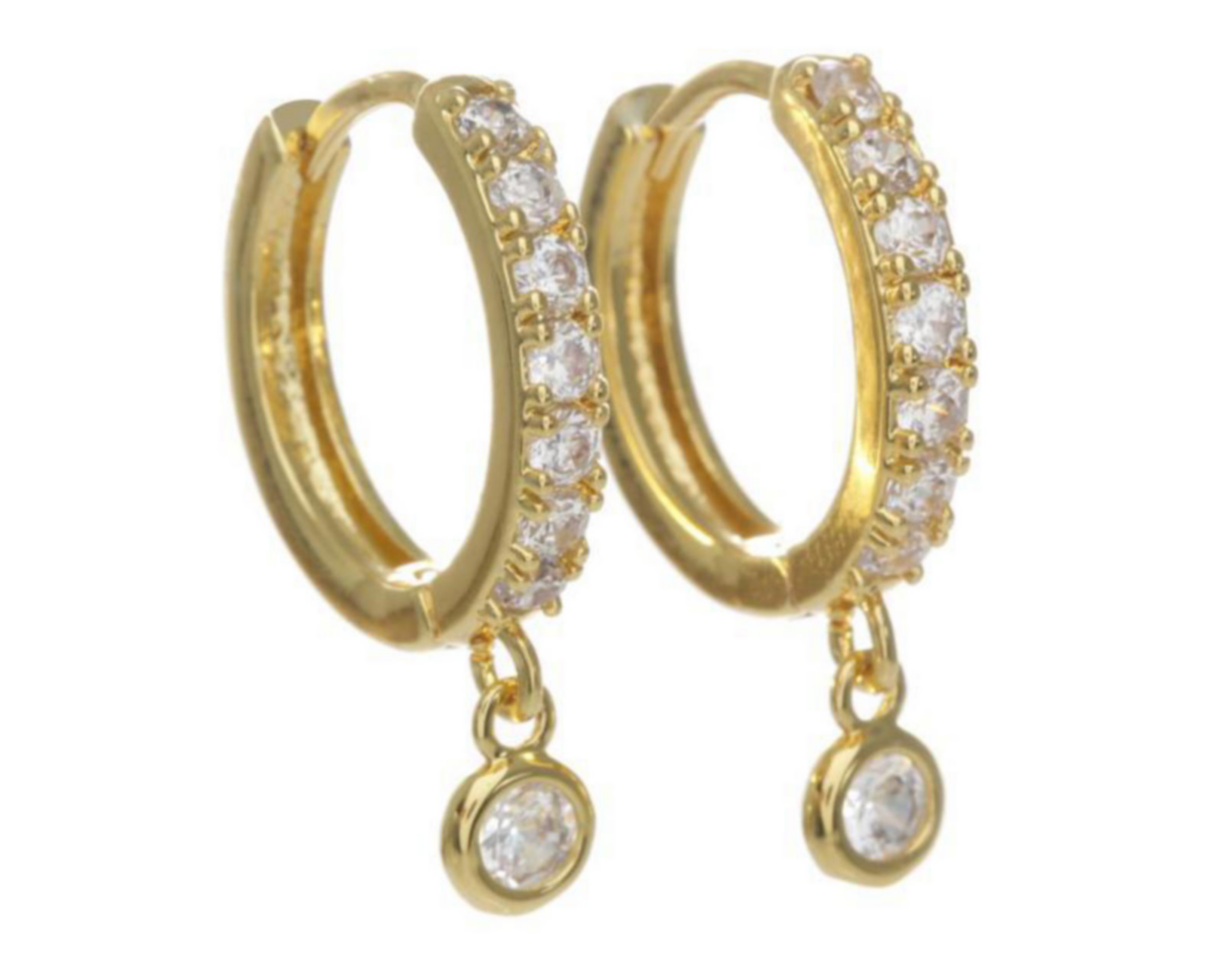 Foto 1 | Arracadas Chapa de Oro 18K Girondela