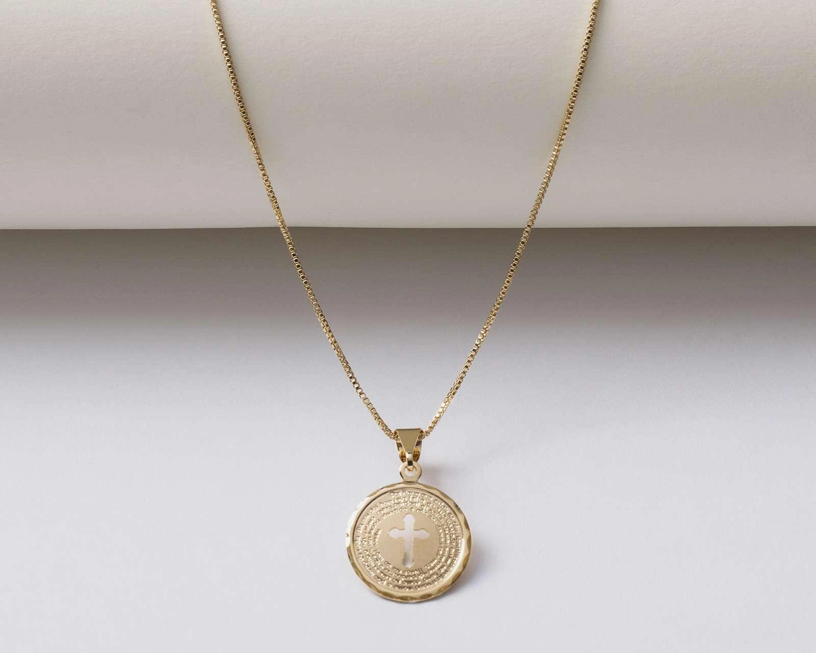 Foto 4 | Collar de Chapa de Oro 18k Girondela