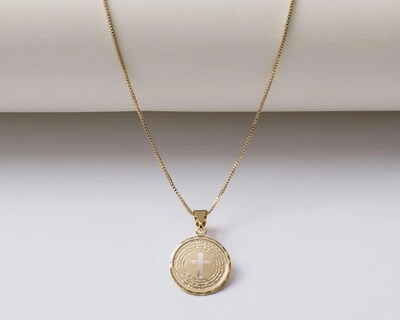 Foto 4 | Collar de Chapa de Oro 18k Girondela