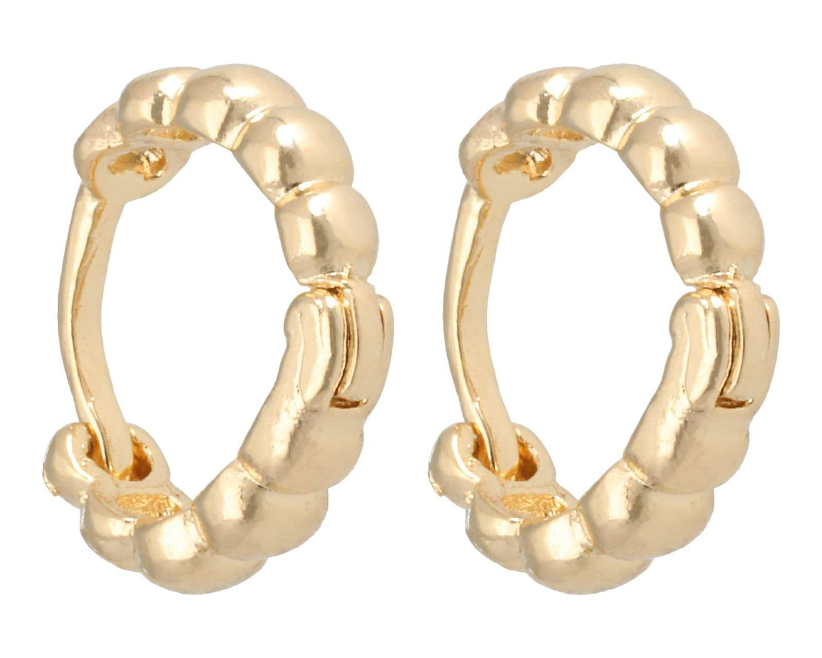 Arete Chapa de Oro 18K Girondela $139
