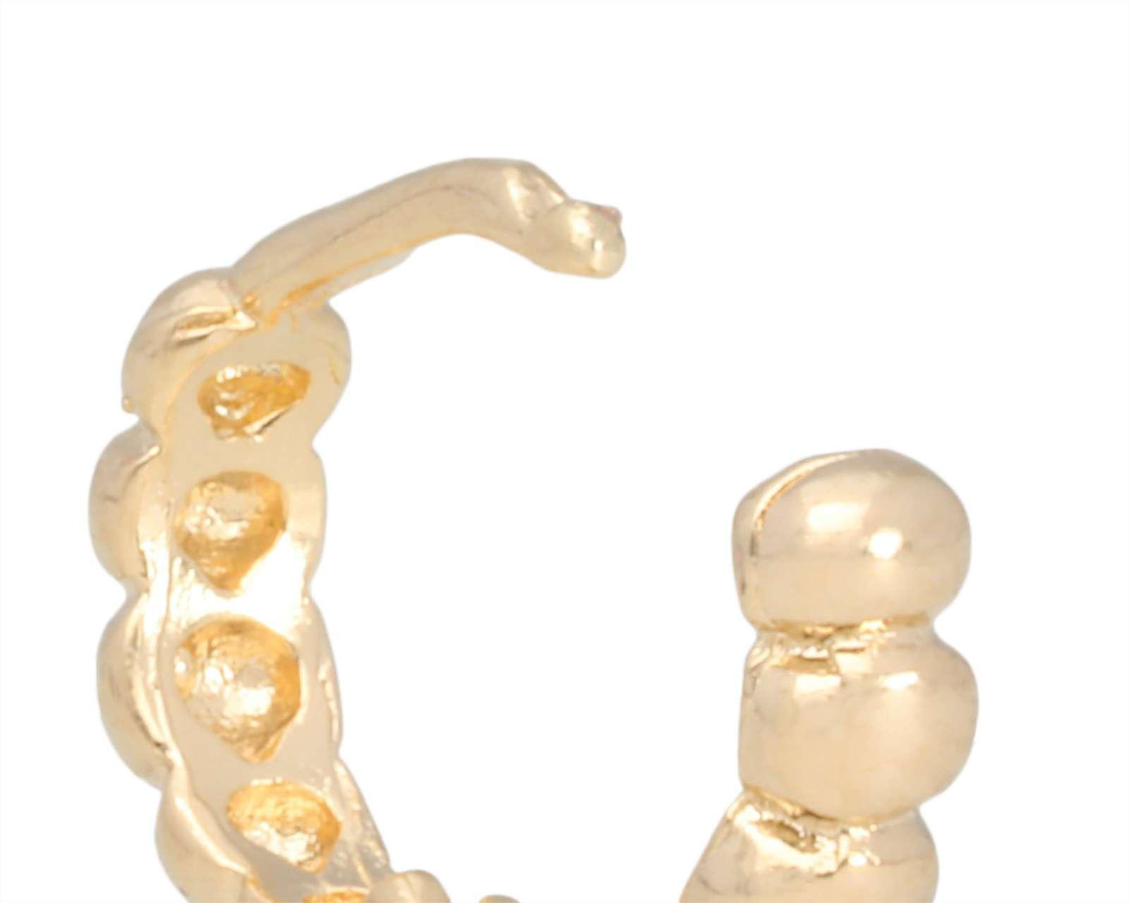 Foto 4 pulgar | Arete Chapa de Oro 18K Girondela