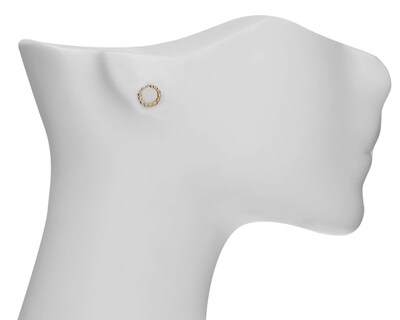 Foto 4 | Arete Chapa de Oro 18K Girondela