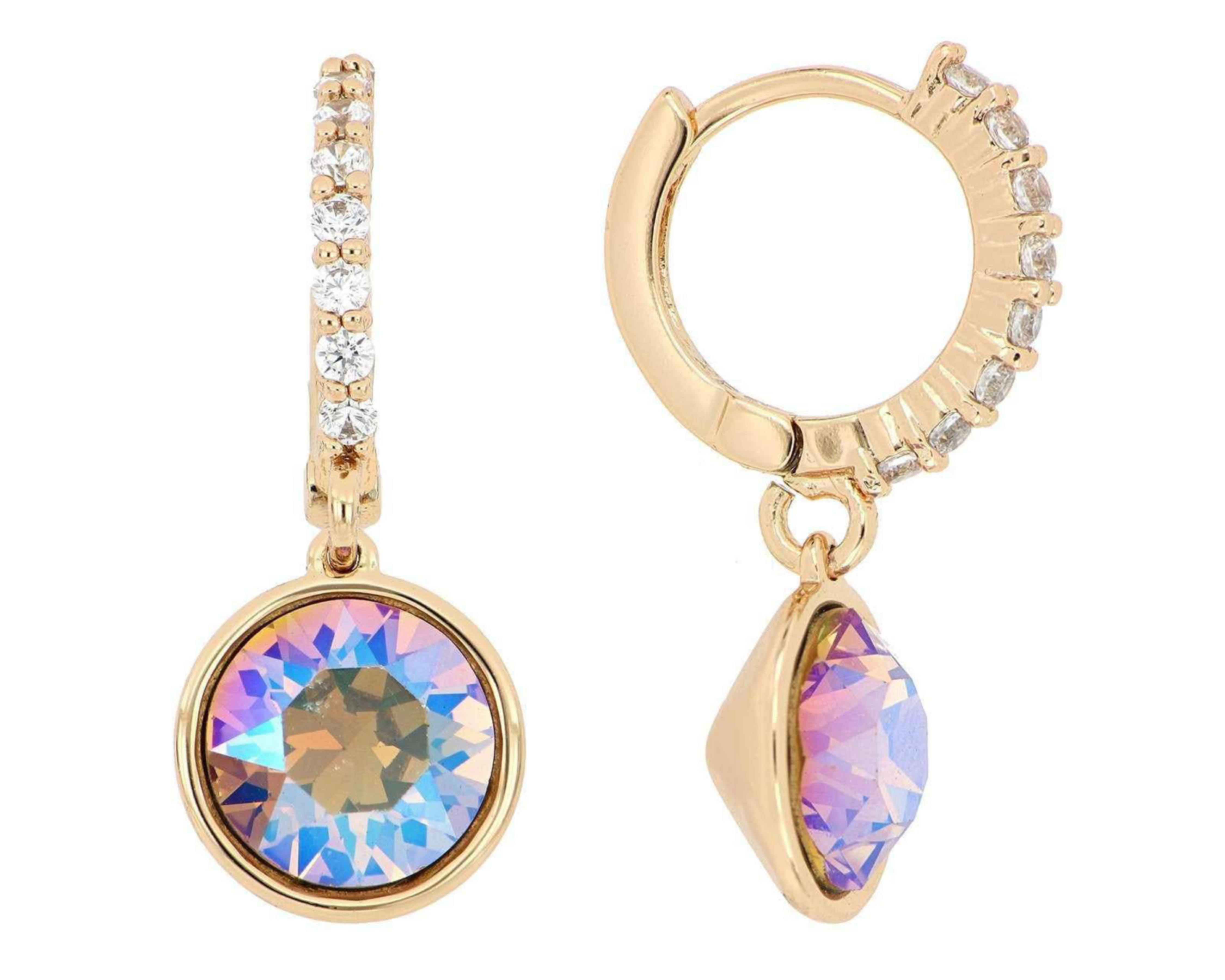 Aretes Chapa de Oro 18K Plafer $179