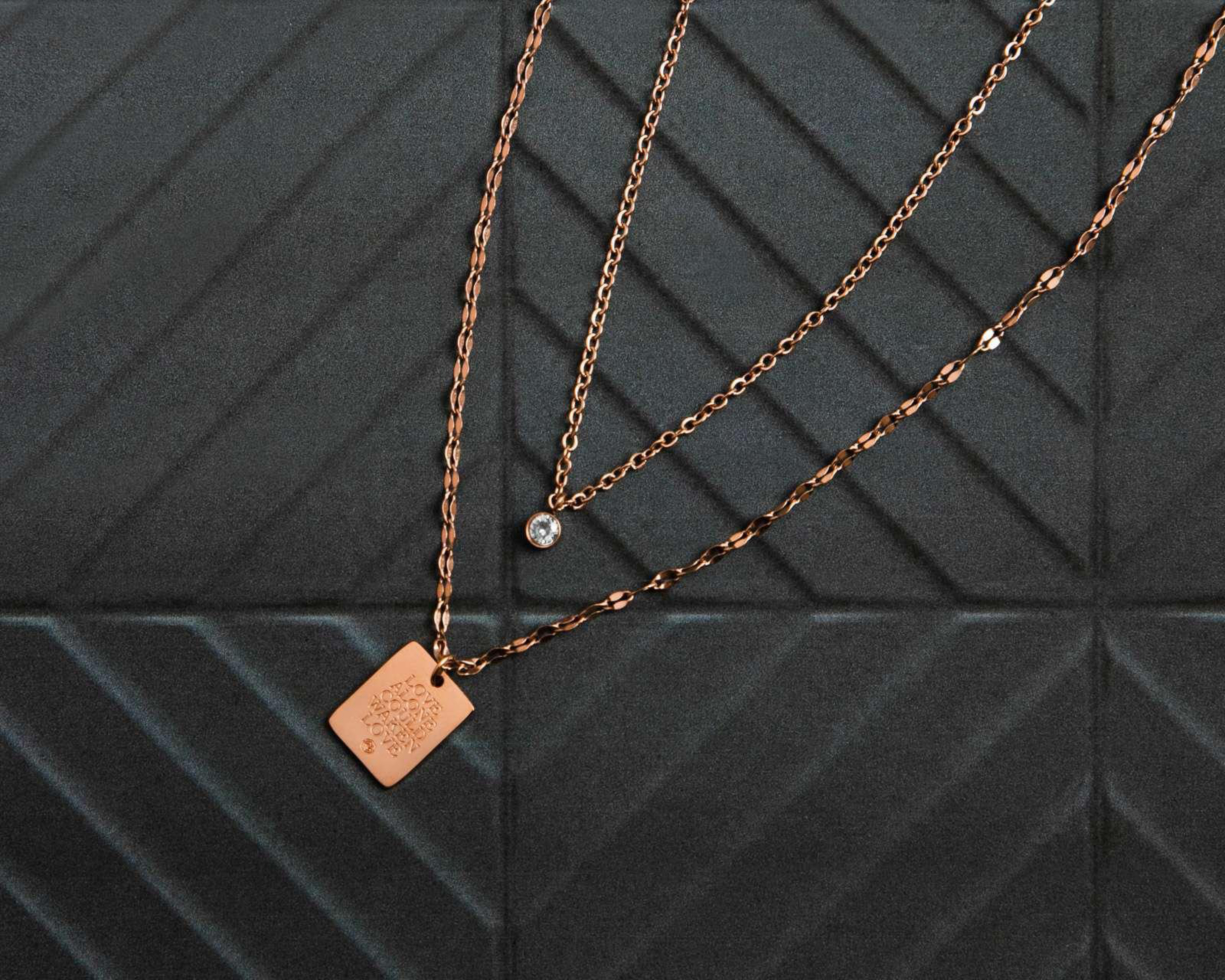 Foto 5 | Collar de Acero Inoxidable Thinner