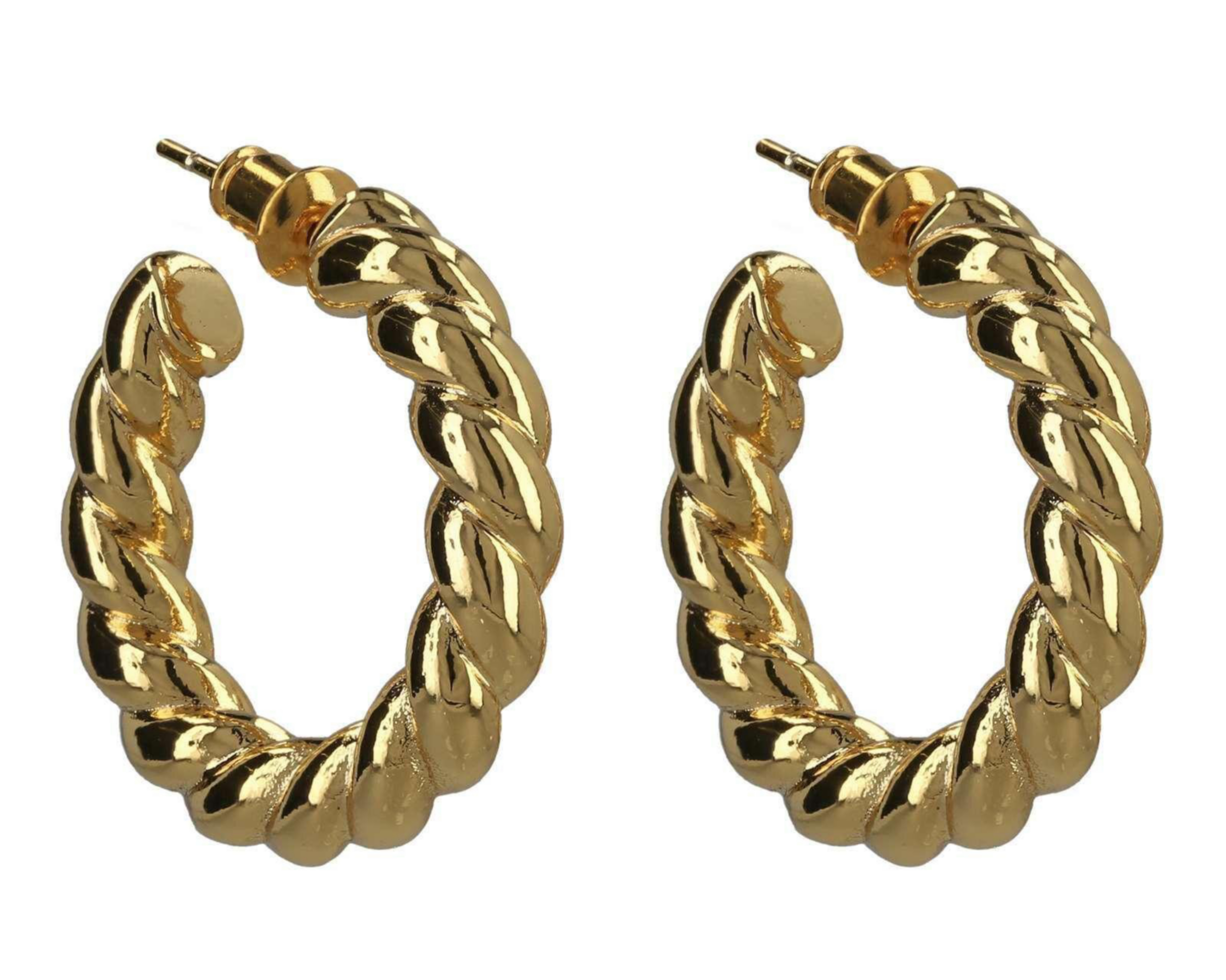 Foto 1 | Arracadas de Chapa de Oro 18k Girondela