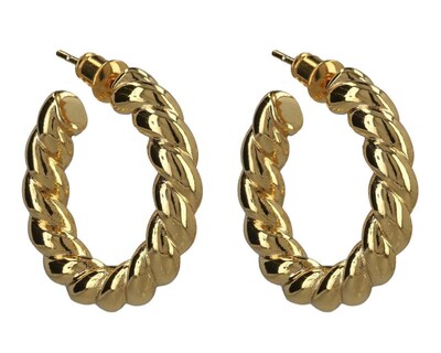 Foto 1 | Arracadas de Chapa de Oro 18k Girondela
