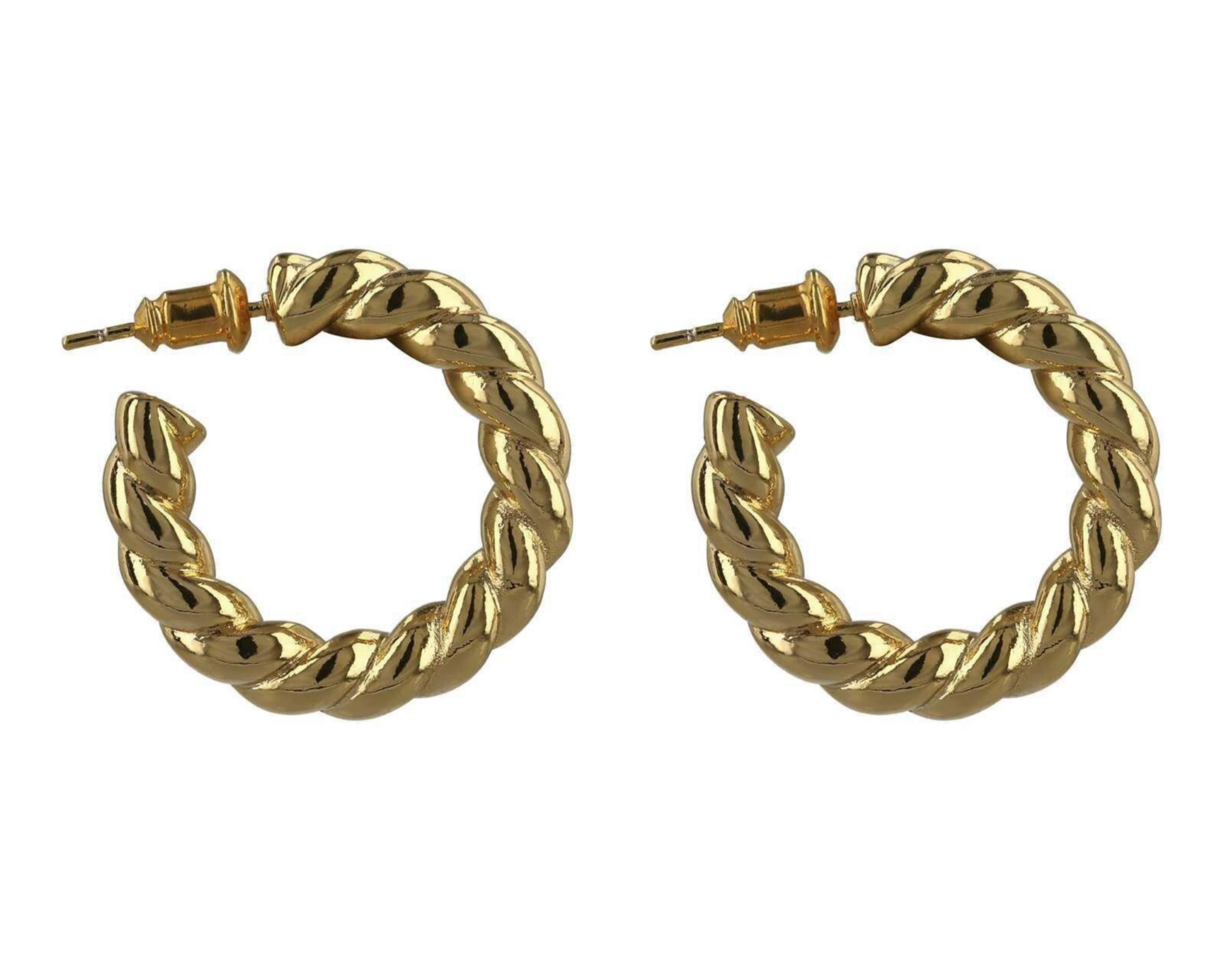 Foto 2 | Arracadas de Chapa de Oro 18k Girondela