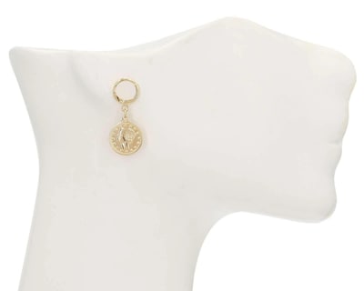 Foto 4 | Aretes de Chapa de Oro de 18k Girondela