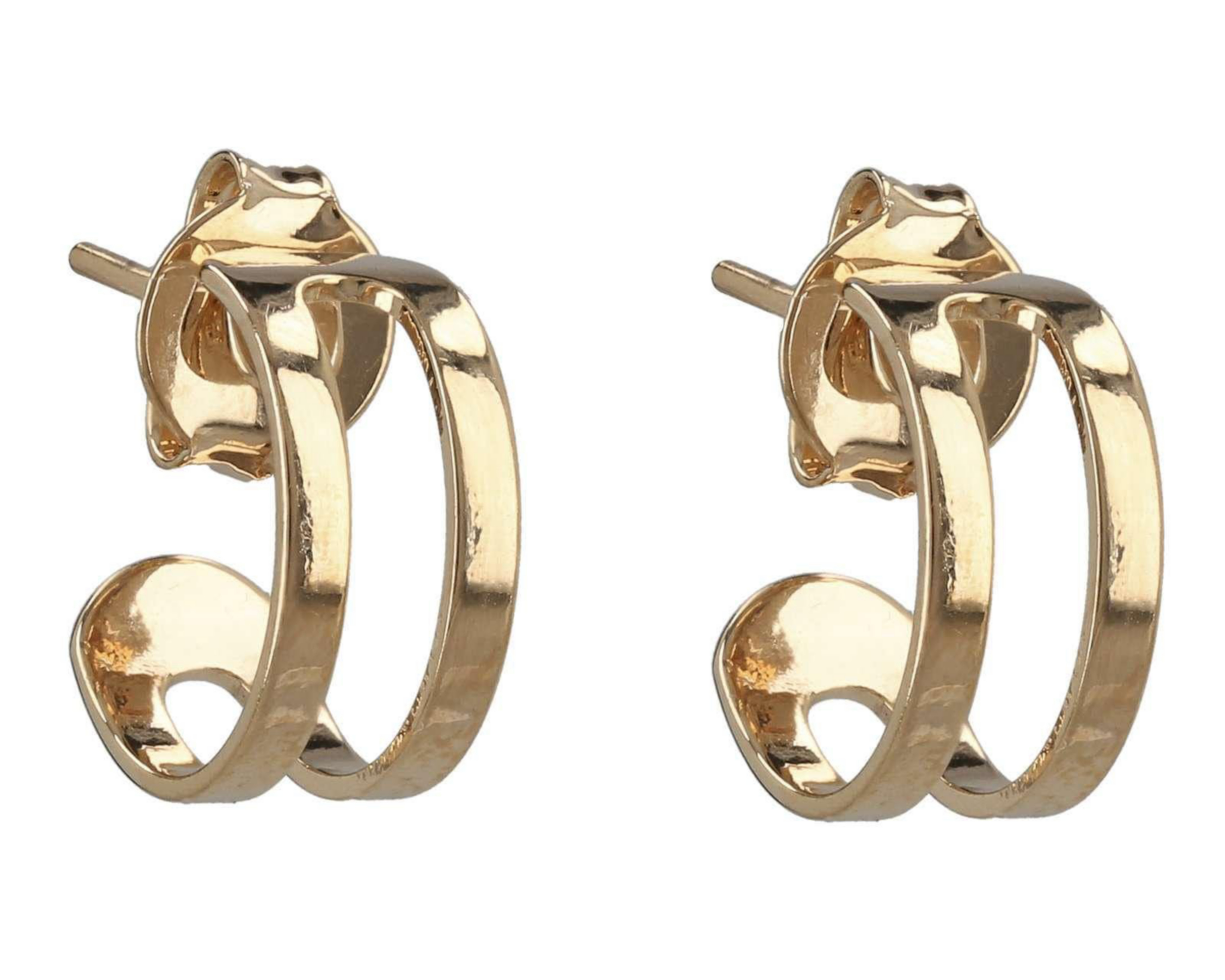 Foto 1 | Aretes de Chapa de Oro de 18 K Girondela