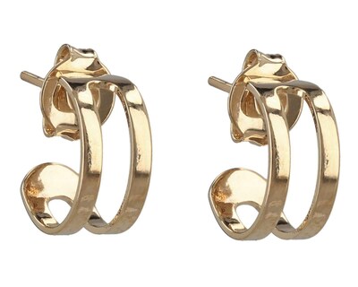 Foto 1 | Aretes de Chapa de Oro de 18 K Girondela
