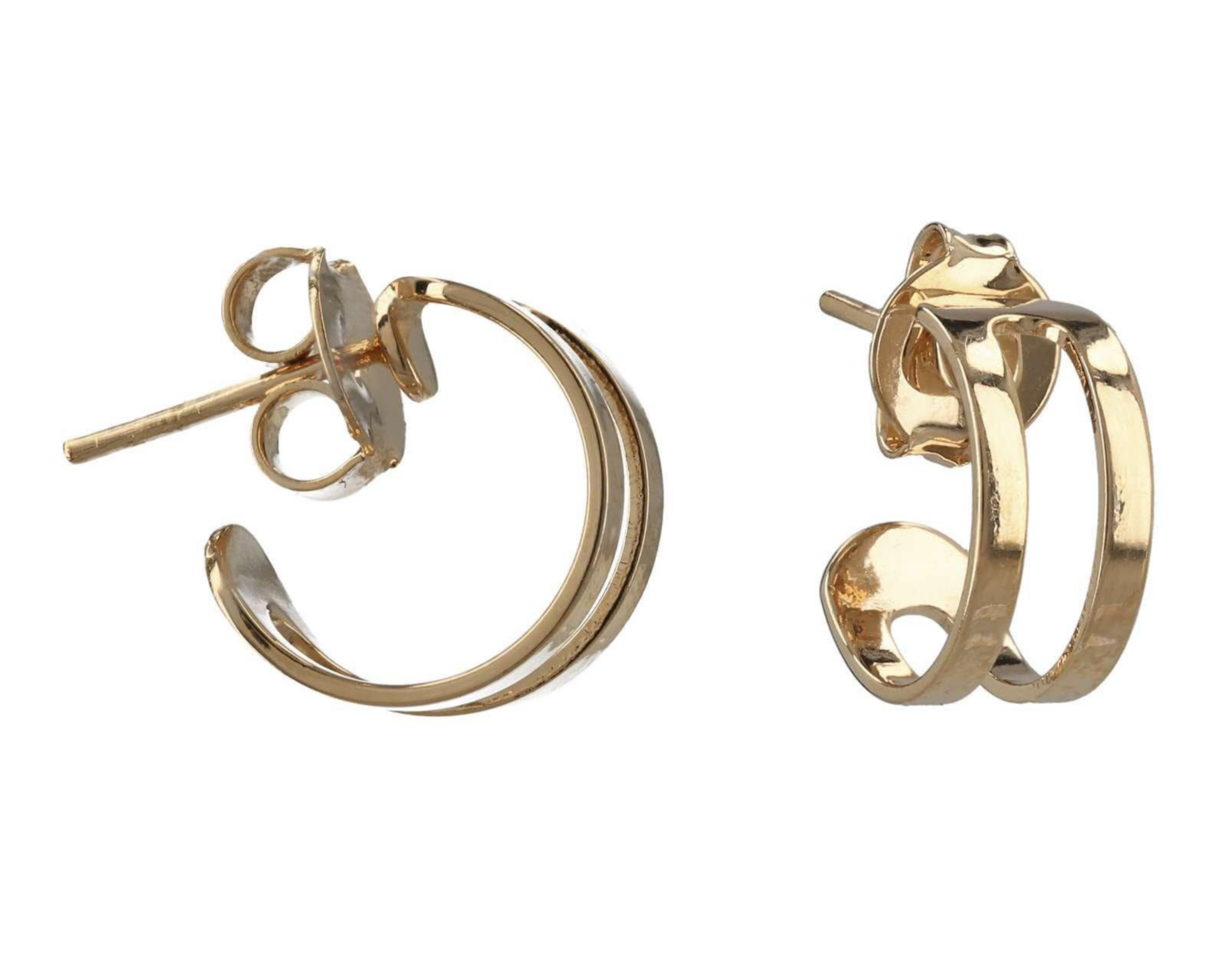 Foto 3 pulgar | Aretes de Chapa de Oro de 18 K Girondela