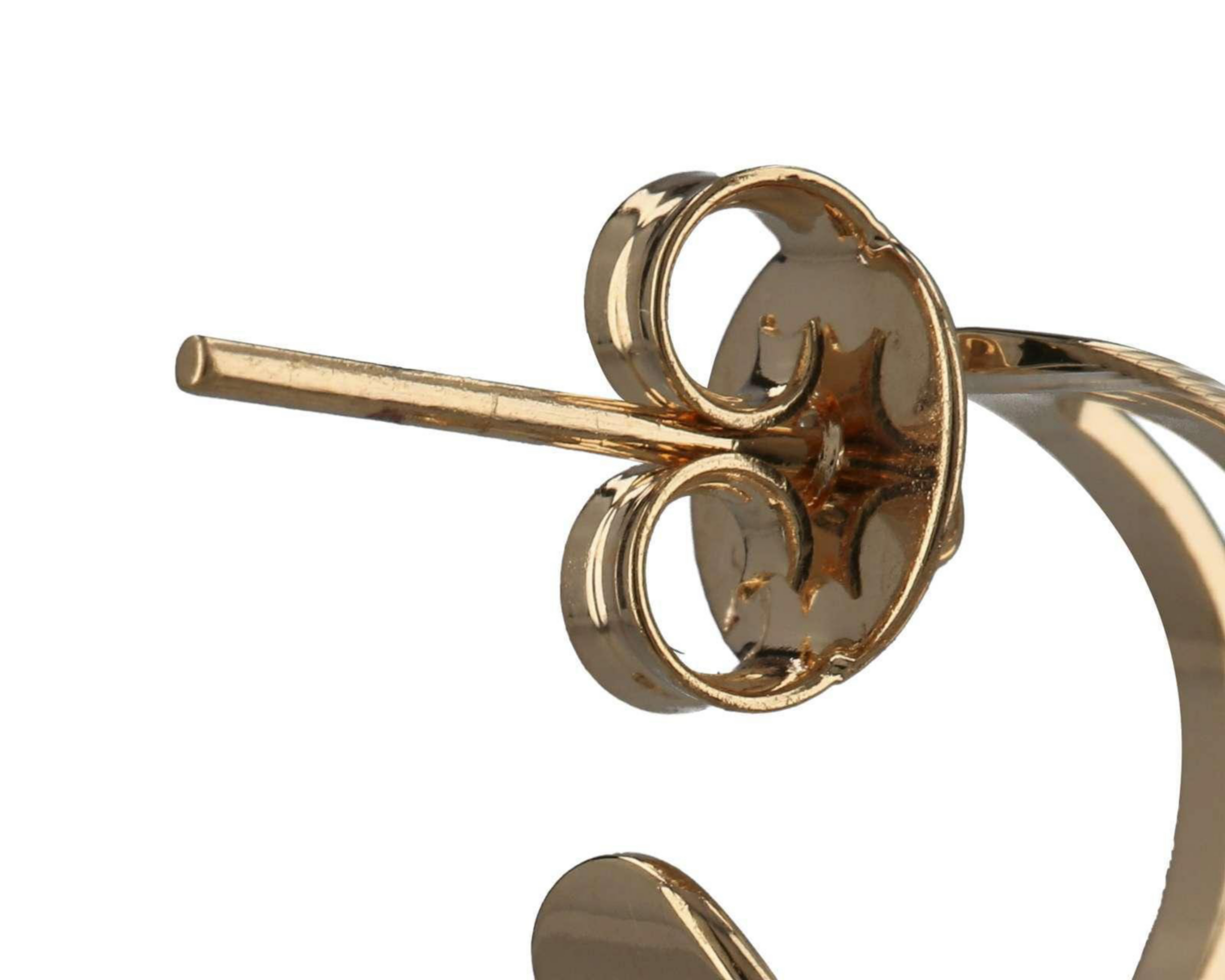 Foto 3 | Aretes de Chapa de Oro de 18 K Girondela