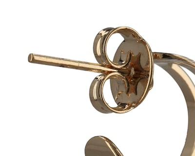 Foto 3 | Aretes de Chapa de Oro de 18 K Girondela