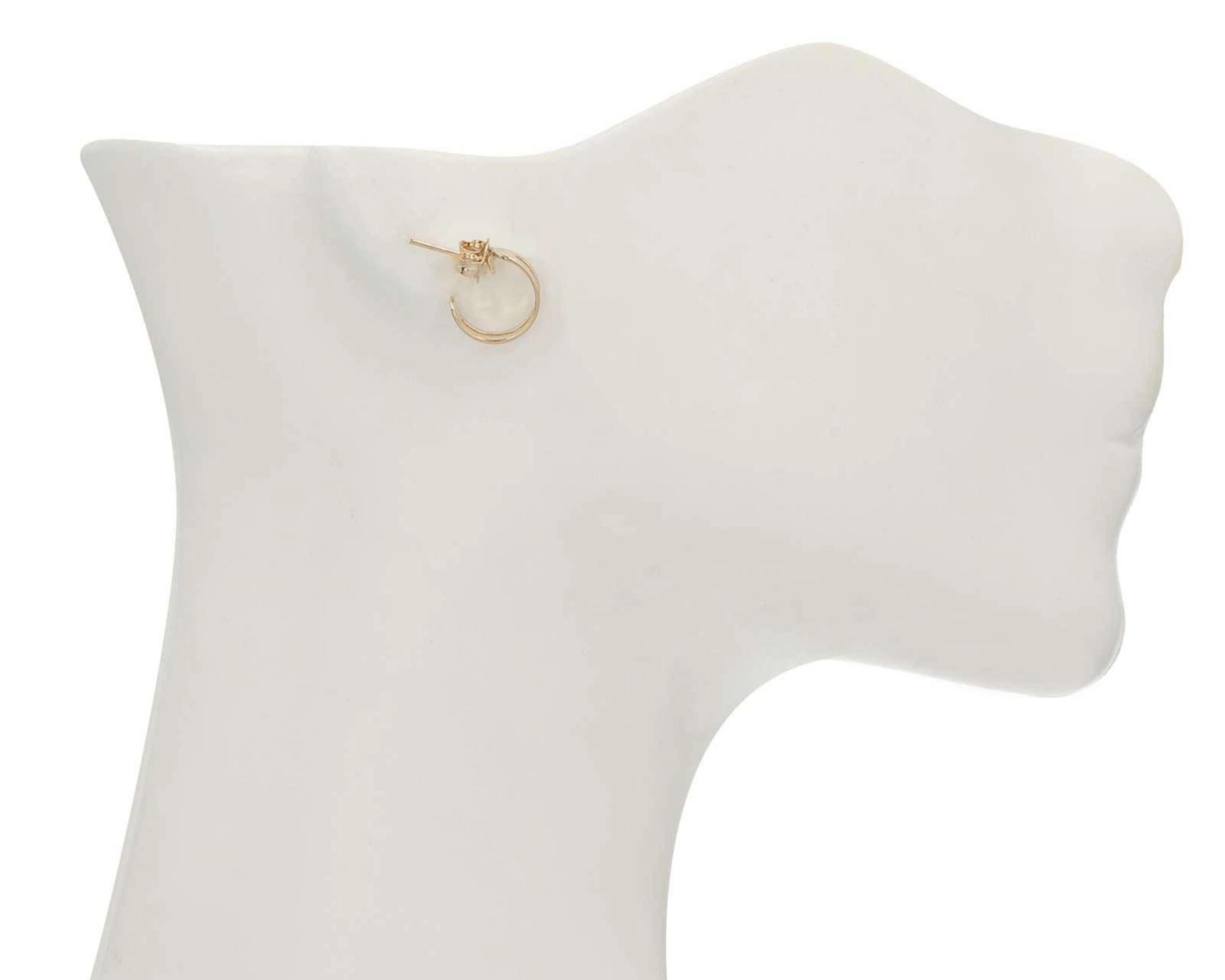 Foto 5 pulgar | Aretes de Chapa de Oro de 18 K Girondela