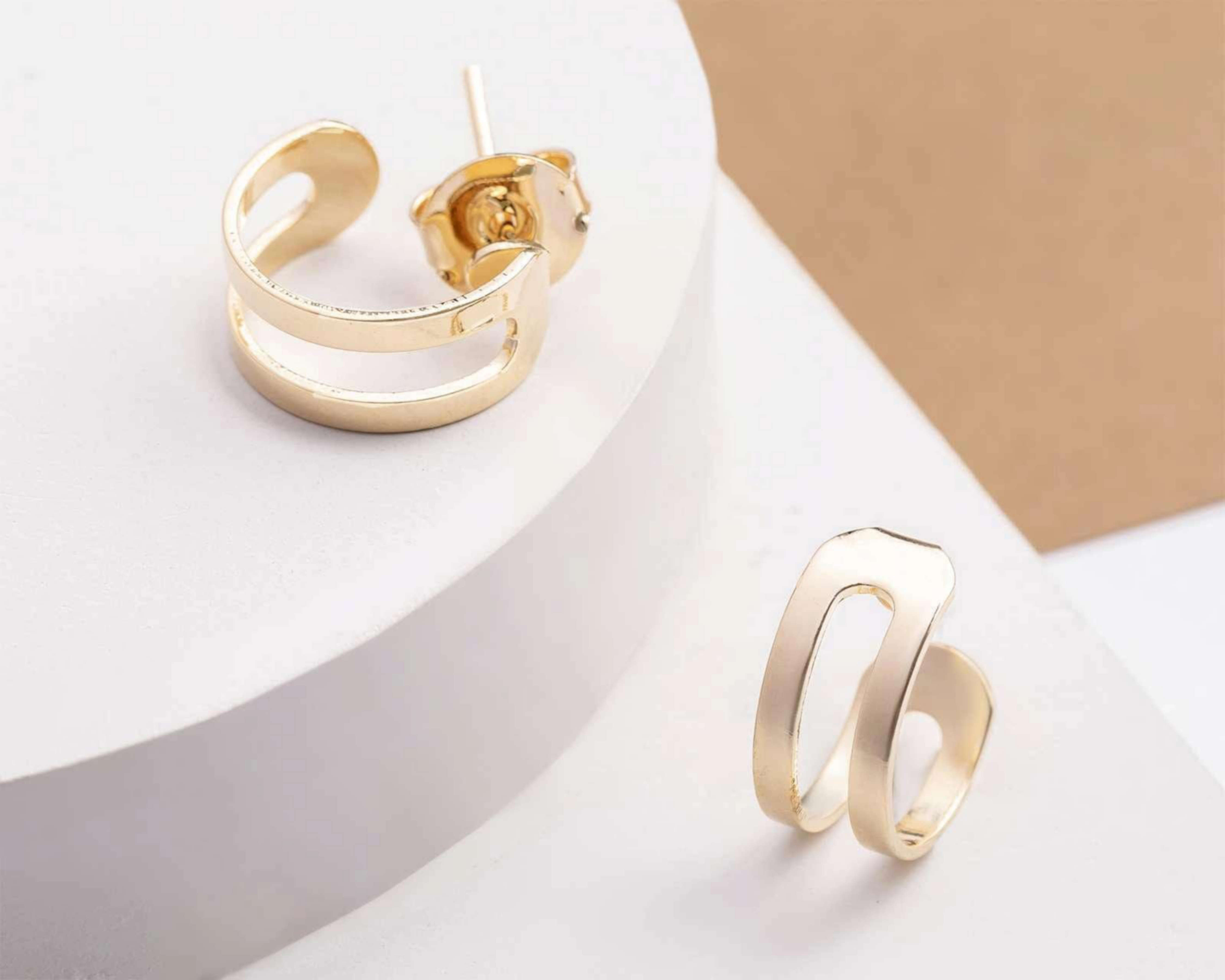Foto 5 | Aretes de Chapa de Oro de 18 K Girondela
