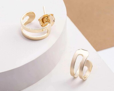 Foto 5 | Aretes de Chapa de Oro de 18 K Girondela