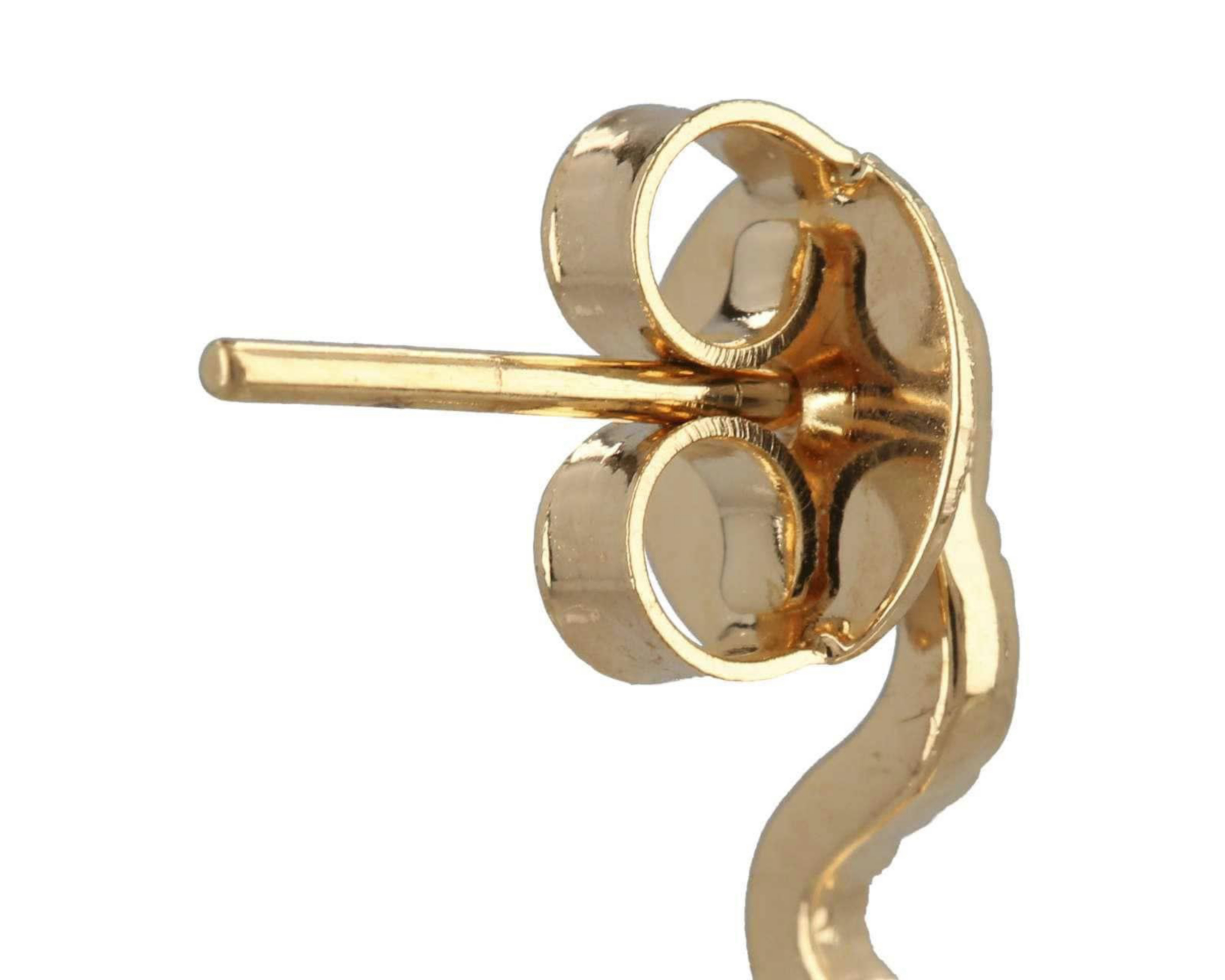 Foto 4 pulgar | Aretes de Chapa de Oro 18K Girondela