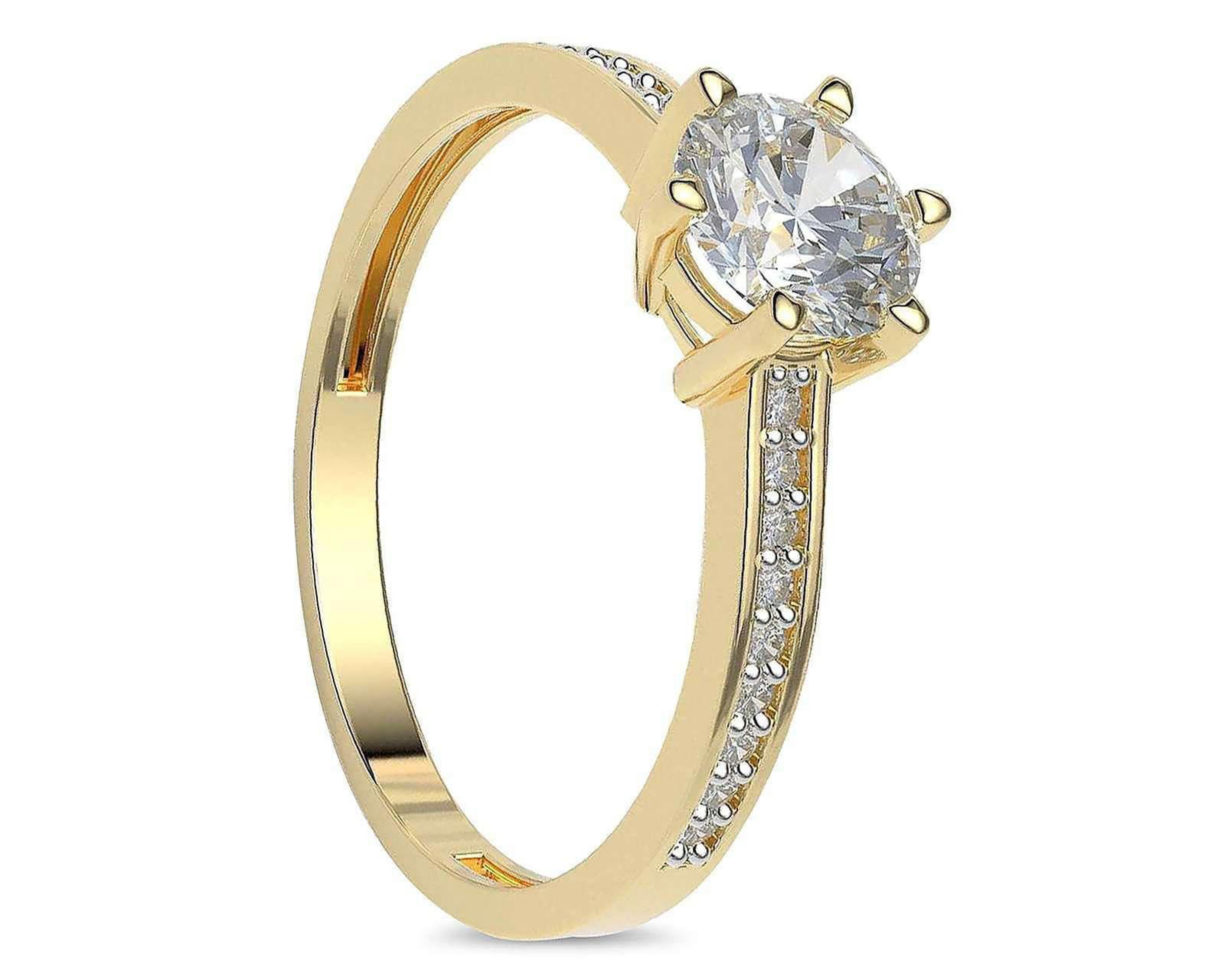 Anillo De Compromiso de Oro 10K Talla 7-7.5 $3,899