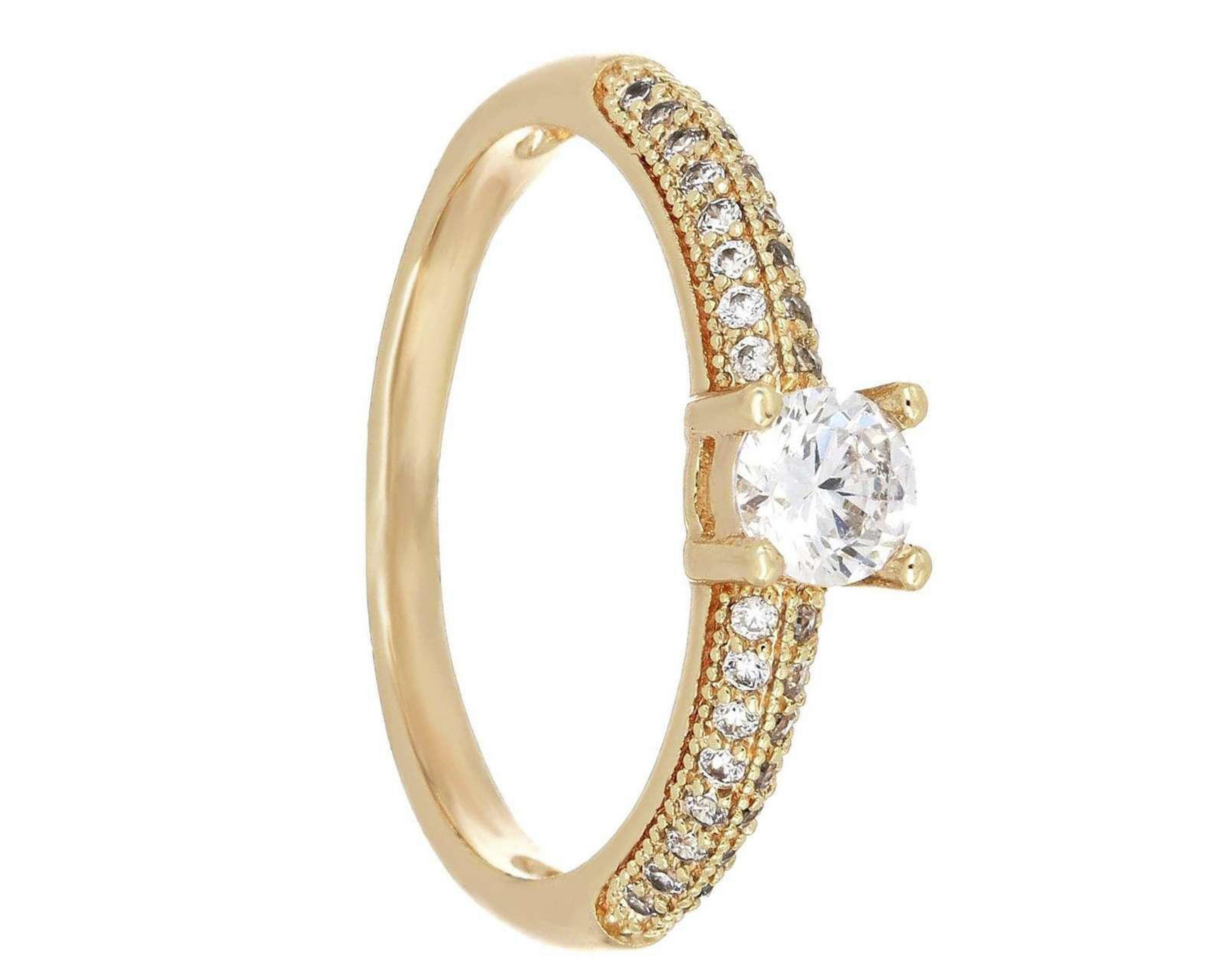Argolla Chapa de Oro 18K No. 7