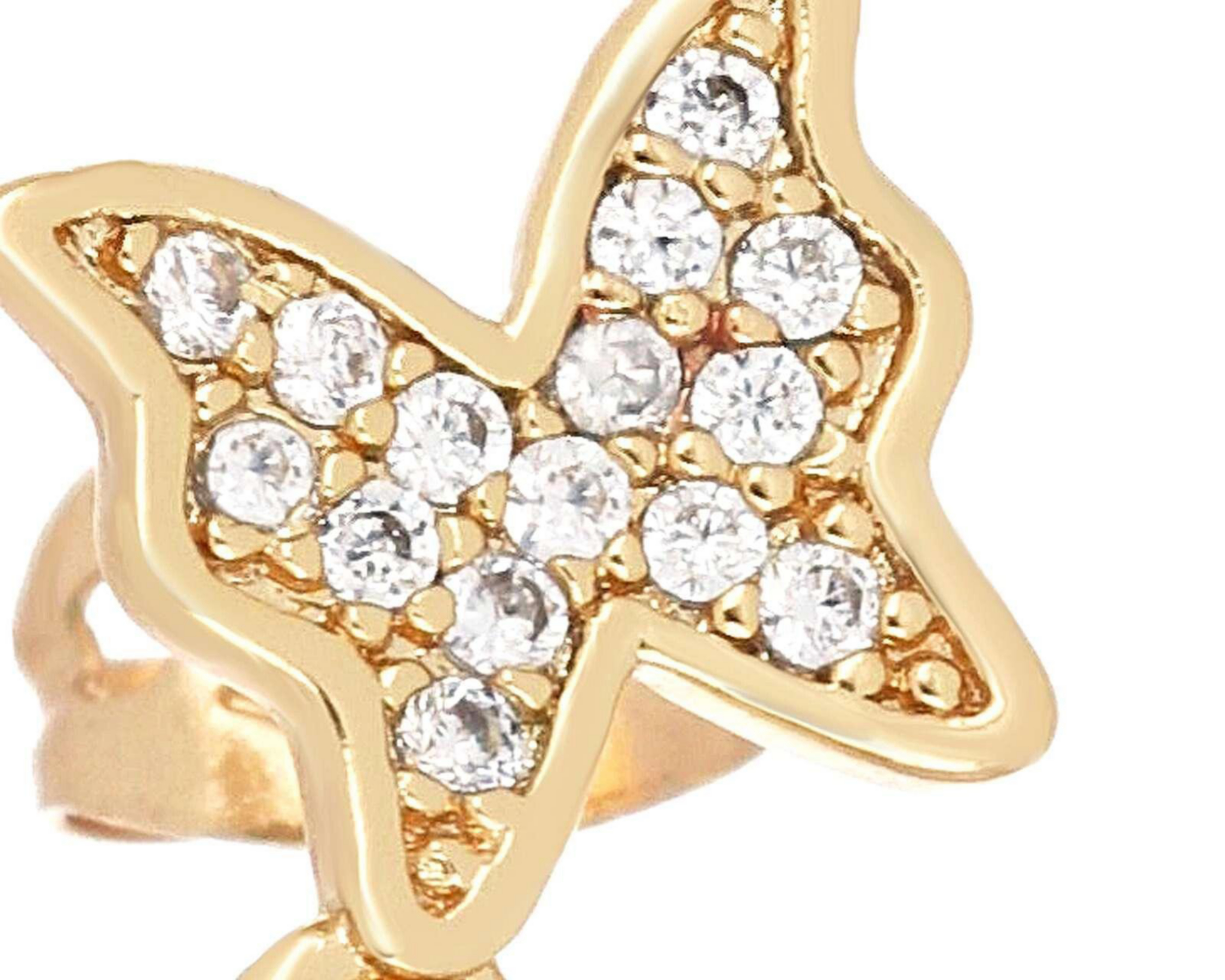 Foto 2 | Aretes de Chapa de Oro 18K Plafer