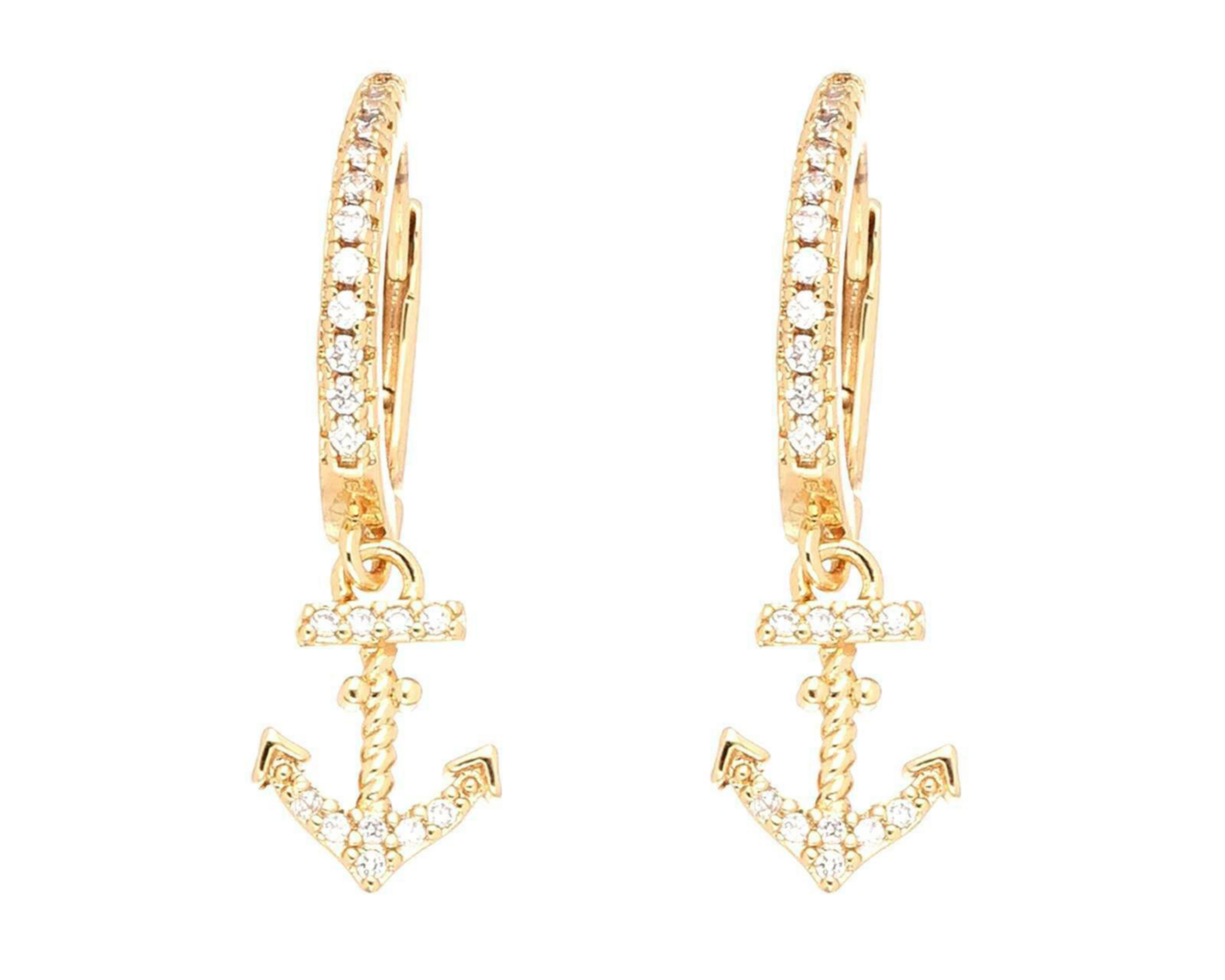 Foto 4 pulgar | Aretes Chapa de Oro 18K Plafer