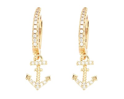 Foto 3 | Aretes Chapa de Oro 18K Plafer