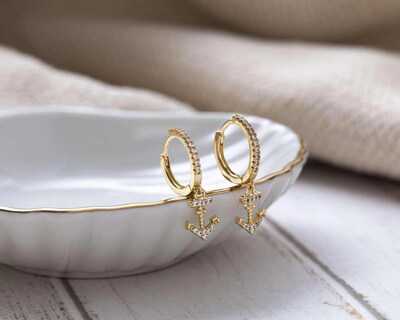 Foto 4 | Aretes Chapa de Oro 18K Plafer