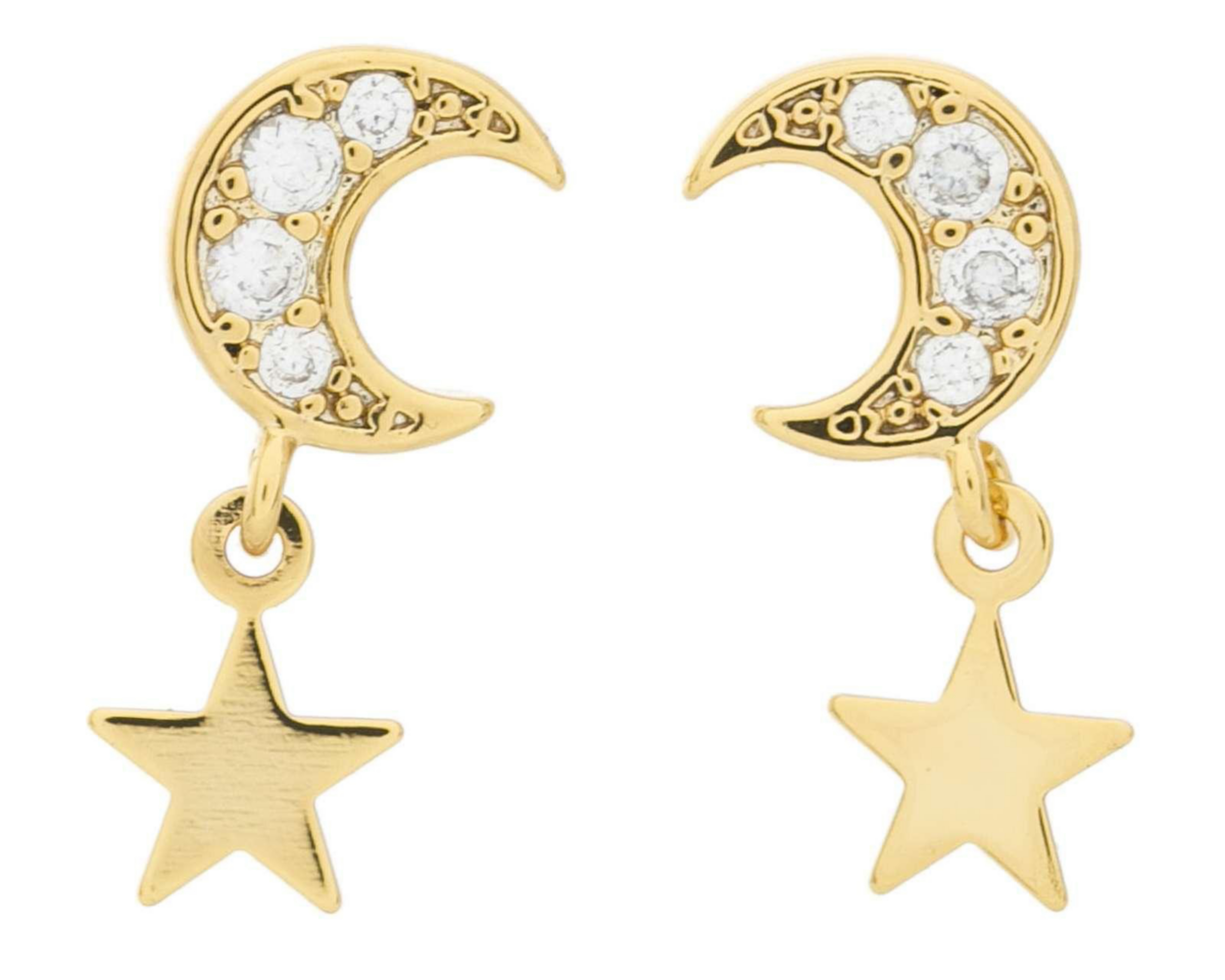 Foto 1 | Aretes de Chapa de Oro 18K Girondela
