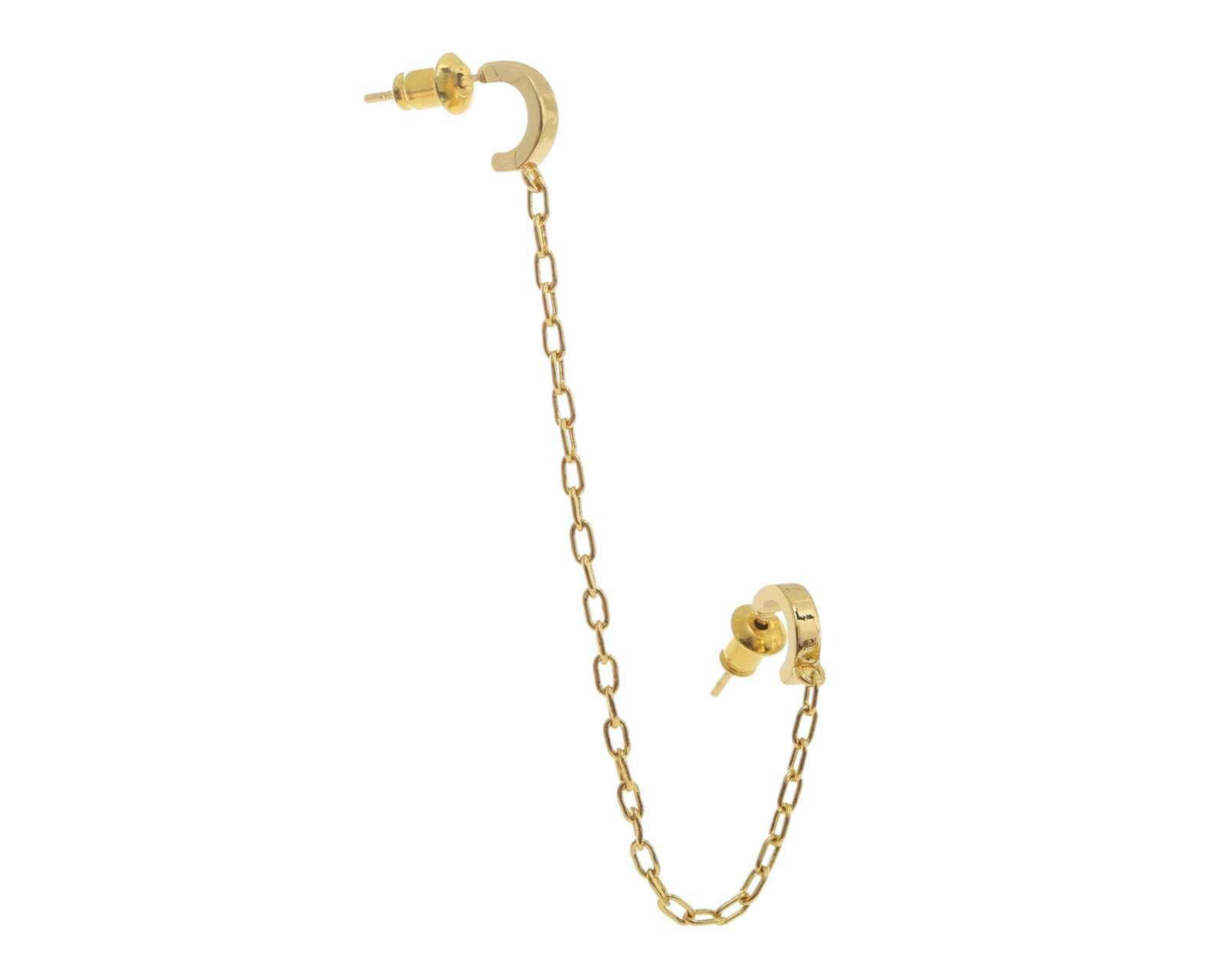 Foto 3 pulgar | Piercing con Cadena de Chapa de Oro 18K Girondela