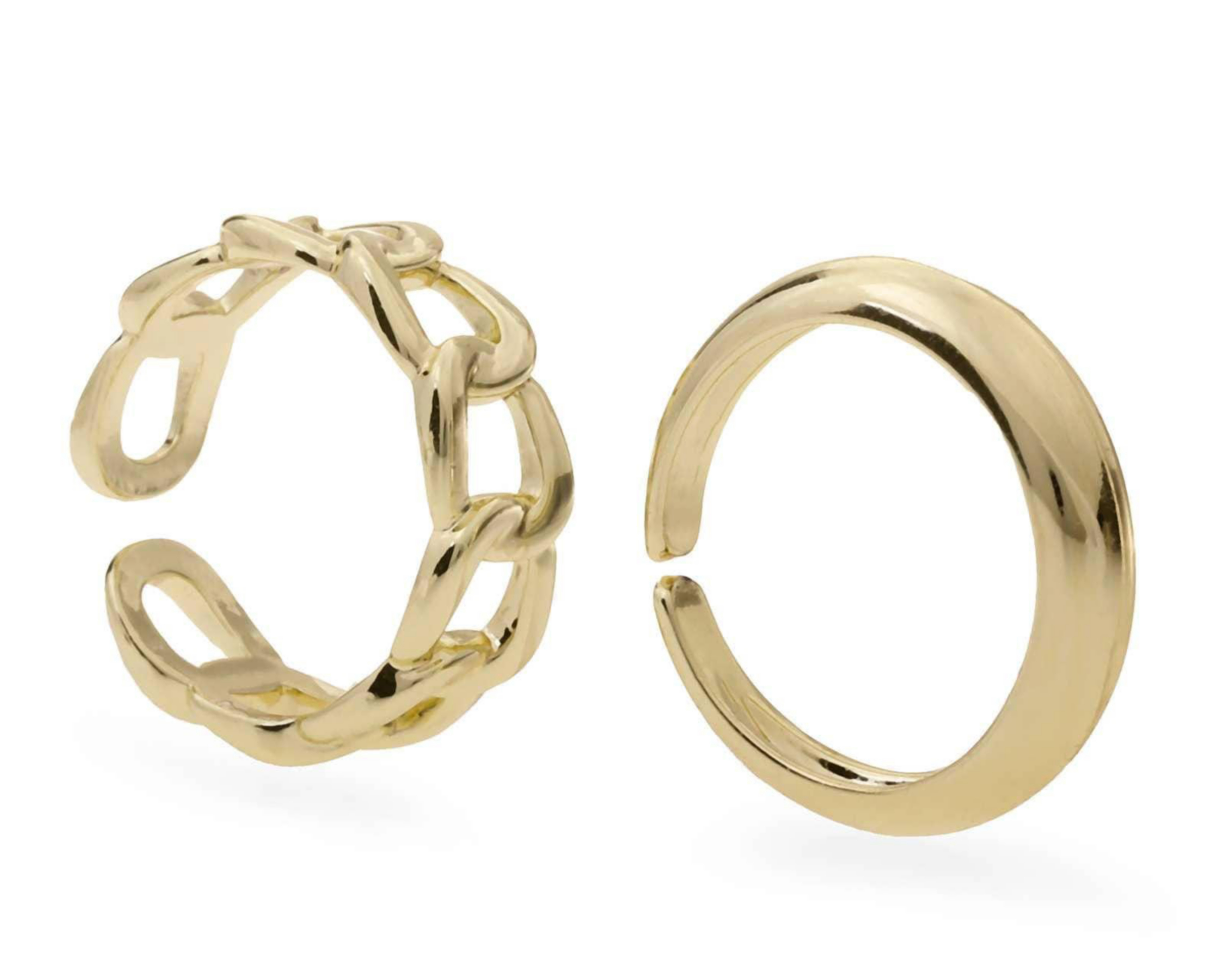 Foto 1 | Anillos de Chapa de Oro 18K Nro. 7-8