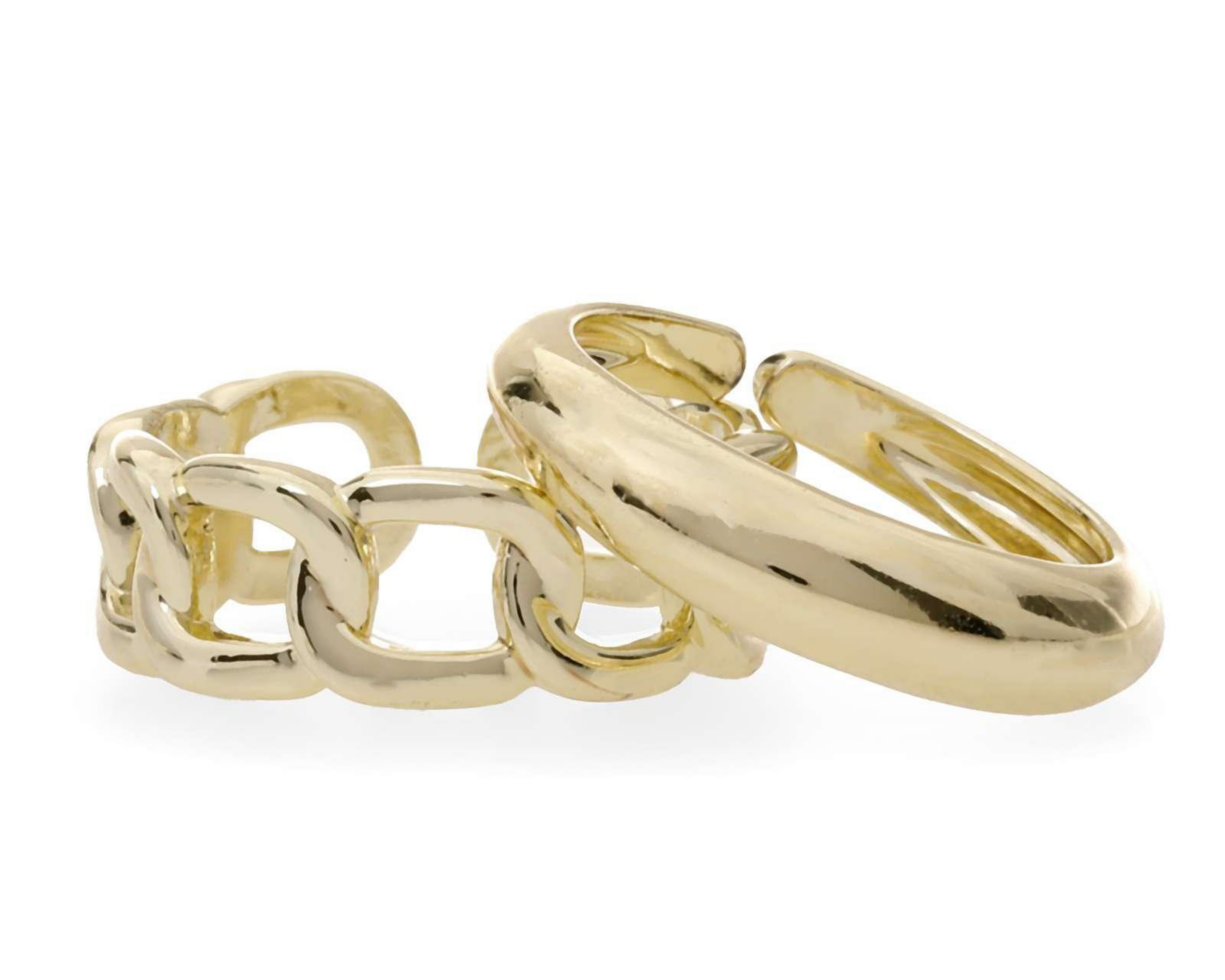 Foto 2 | Anillos de Chapa de Oro 18K Nro. 7-8