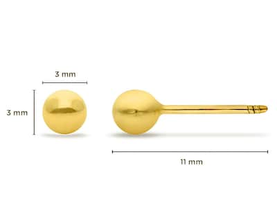 Foto 4 | Broqueles de Oro 14K Sabelli