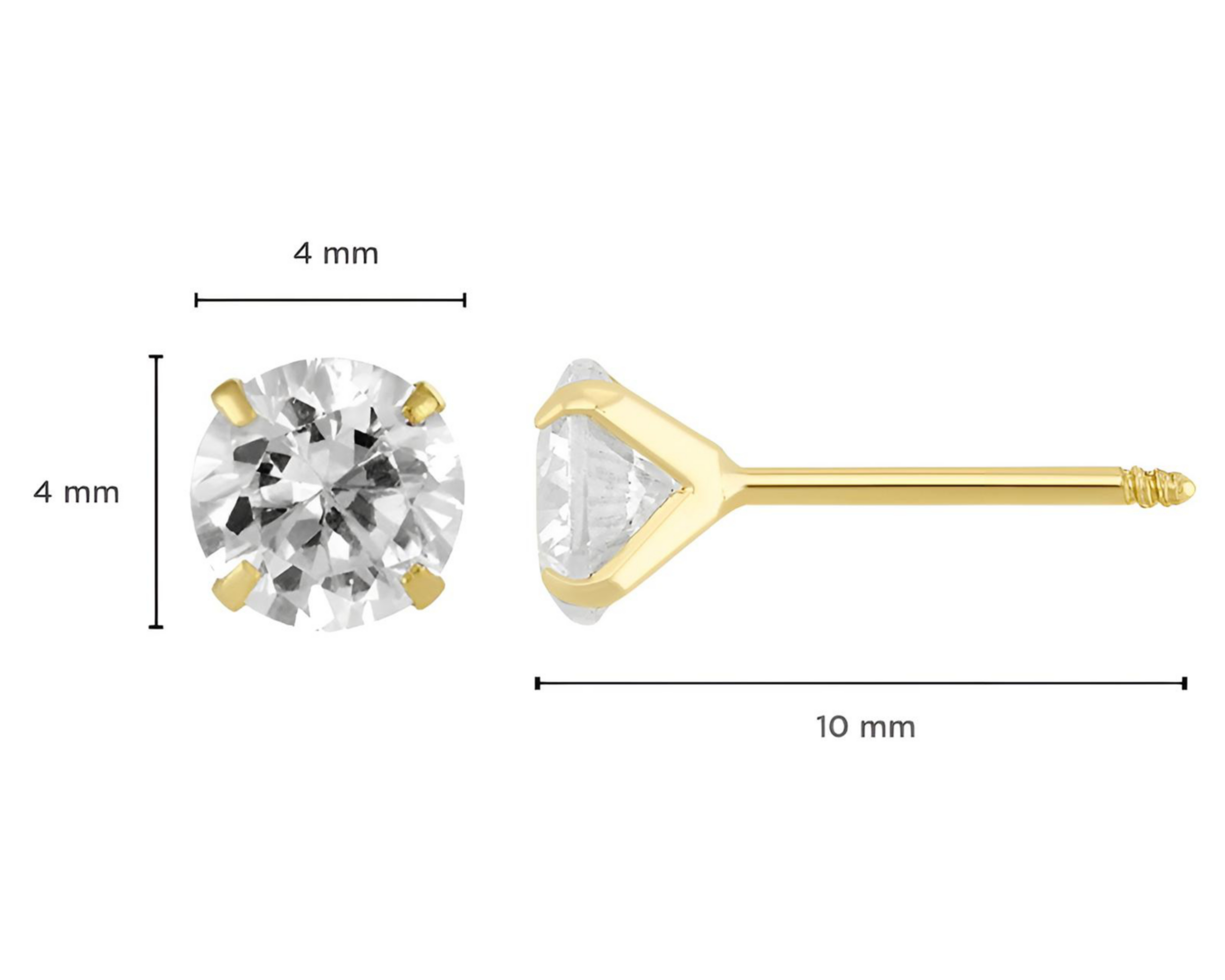 Foto 5 | Broqueles de Oro de 14K Sabelli