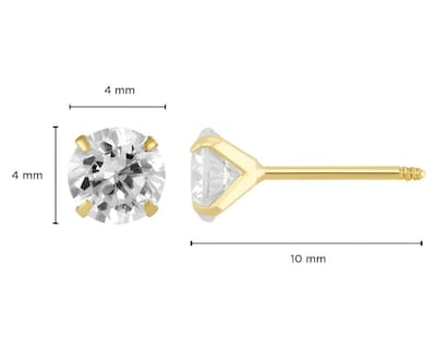 Foto 5 | Broqueles de Oro de 14K Sabelli