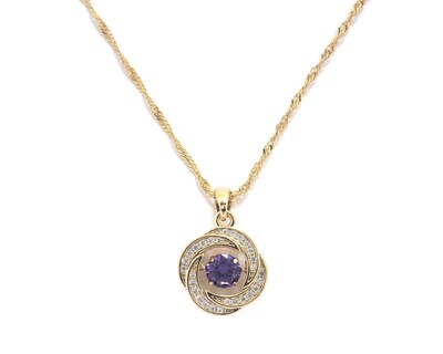 Foto 1 | Collar de Chapa de Oro 18K Sentimientos