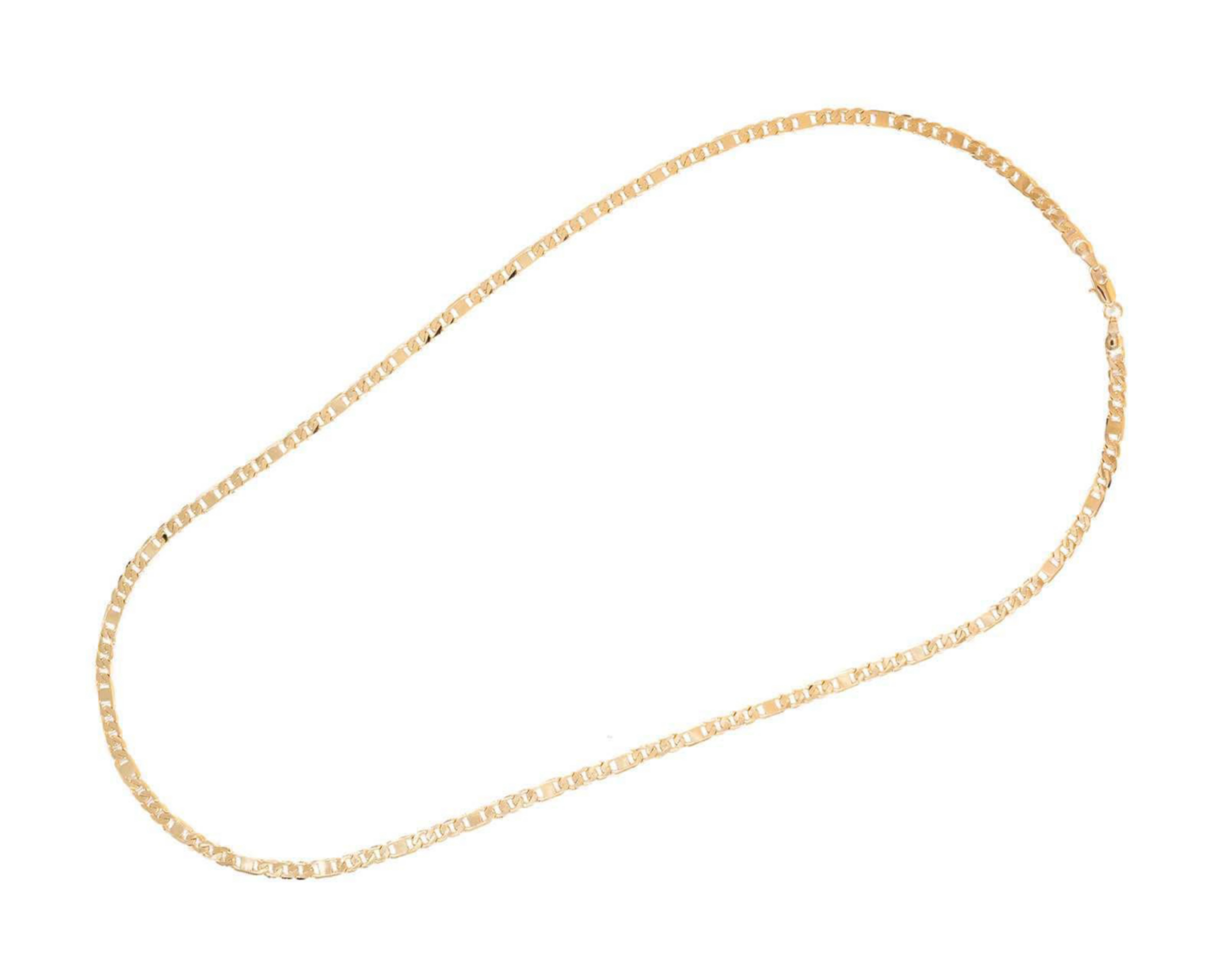 Cadena de Chapa de Oro 18 K Sentimientos